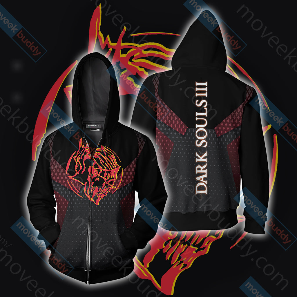 Dark Souls 3 - Ember Knight Unisex 3D T-shirt Zip Hoodie XS 