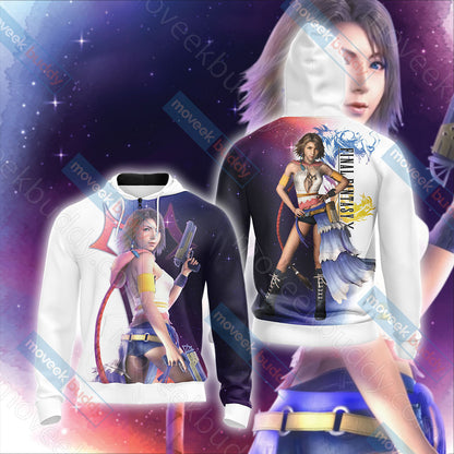 Final Fantasy X-2 - Yuna Unisex 3D T-shirt Zip Hoodie XS 