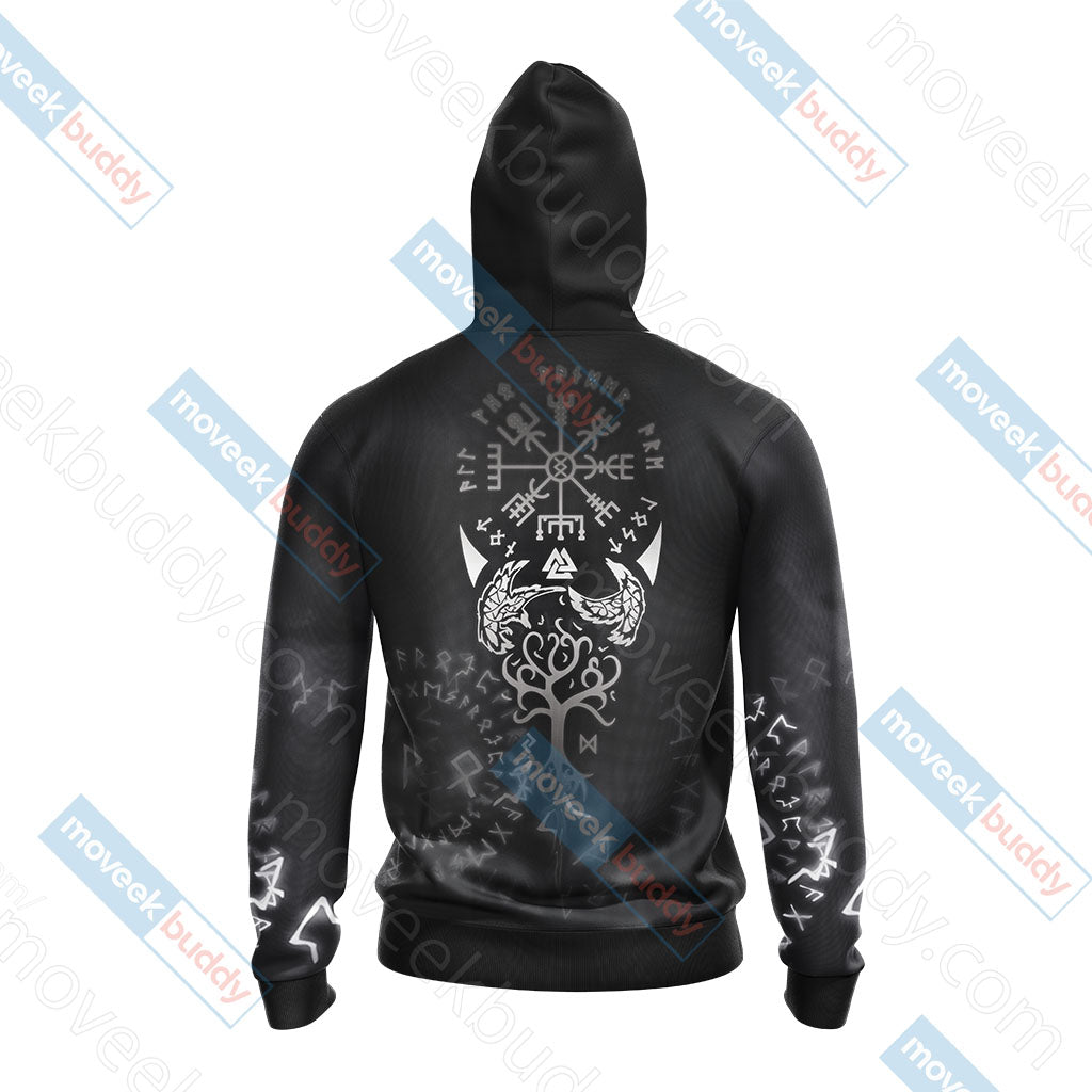 Vikings - Vegvisir Unisex 3D T-shirt   