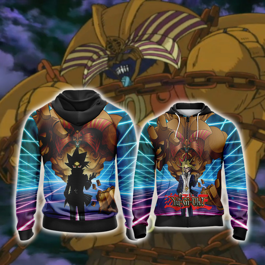 Yu-Gi-Oh! -Exodia and Yami Yugi Unisex 3D T-shirt Zip Hoodie XS 