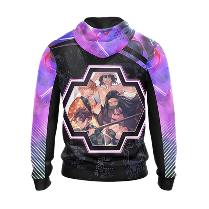 If it doesnt have to do with anime or video games then I dont care Demon Slayer Unisex 3D T-shirt Zip Hoodie Pullover Hoodie   