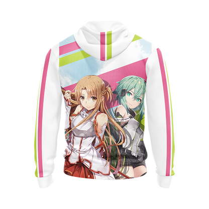 This is my anime pajama shirt Asuna Sinon T-shirt Zip Hoodie Pullover Hoodie   