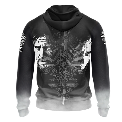 The Last Of Us Unisex 3D T-shirt Zip Hoodie   