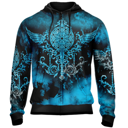 Final Fantasy XIV - Neon Class Emblem Unisex 3D T-shirt   