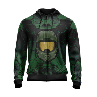 Halo 5 Master Chief HUD Helmet Unisex 3D T-shirt   