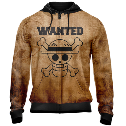 One Piece - Wanted Dead or Alive Unisex 3D T-shirt   