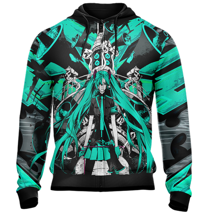 Hatsune Miku Love is War Unisex 3D T-shirt   