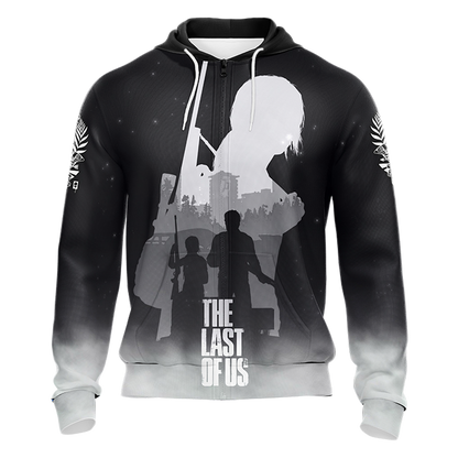 The Last Of Us Unisex 3D T-shirt Zip Hoodie   