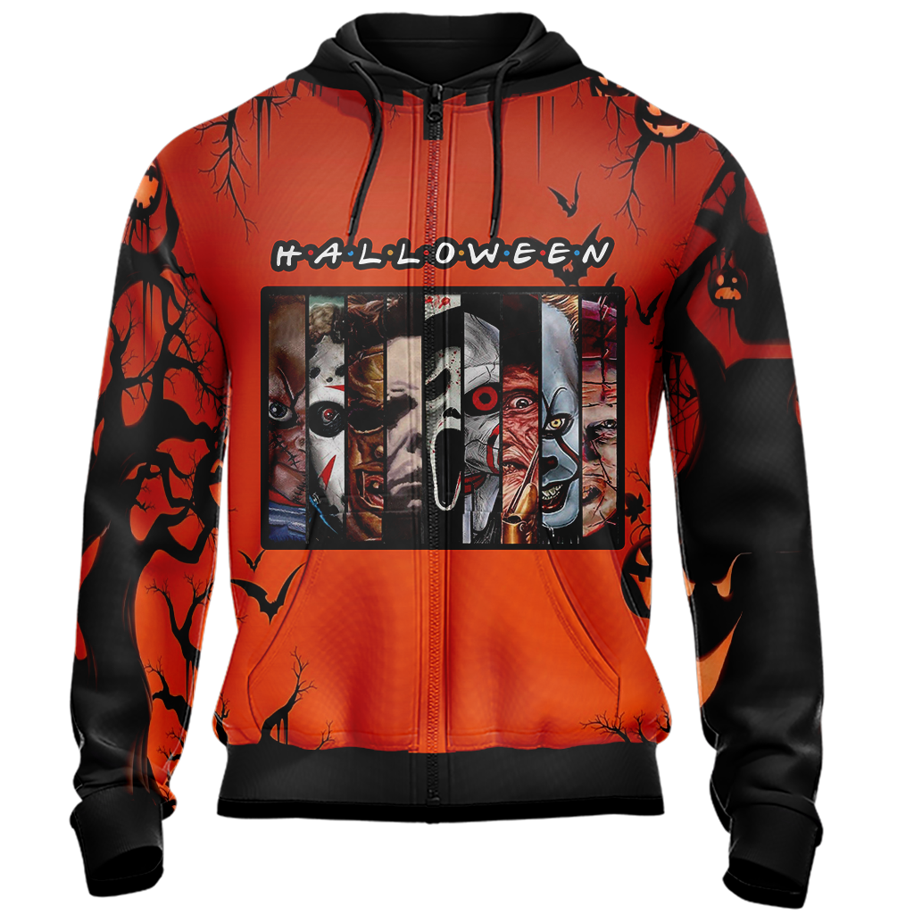 Horror Characters Halloween TV Show Unisex 3D T-shirt   