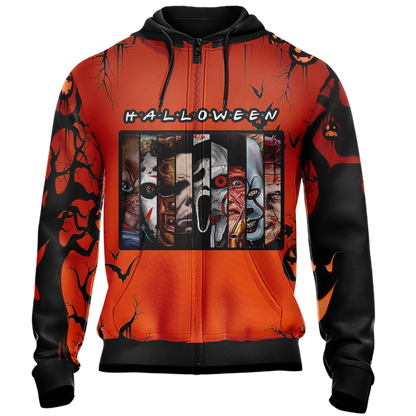 Horror Characters Halloween TV Show Unisex 3D T-shirt   