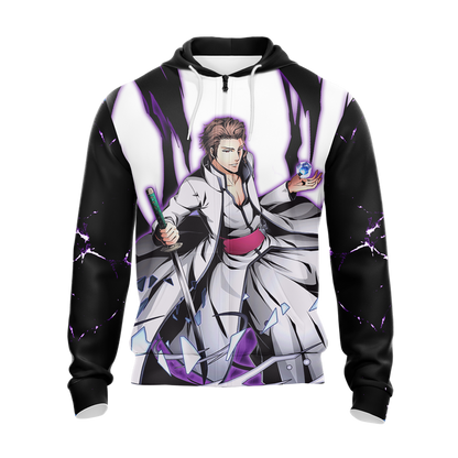 Bleach Aizen Sōsuke Unisex 3D T-shirt Zip Hoodie Pullover Hoodie   