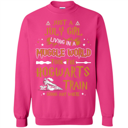 Harry Potter T-shirt Just A July Girl Living In A Muggle World   