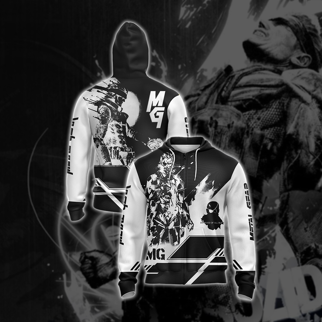 Metal Gear Unisex 3D T-shirt Zip Hoodie XS 