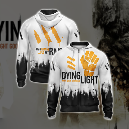 Dying Light - Good Night Good Luck Unisex 3D T-shirt Zip Hoodie XS 