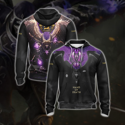 Smite (video game) - Hand Of Death Unisex 3D T-shirt Zip Hoodie XS 