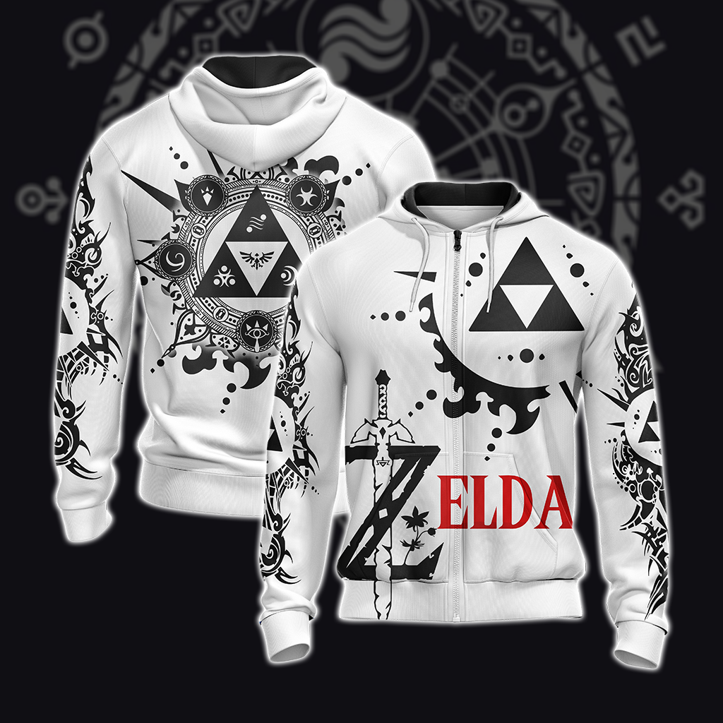 The Legend Of Zelda T-shirt Zip Hoodie Pullover Hoodie Zip Hoodie S 